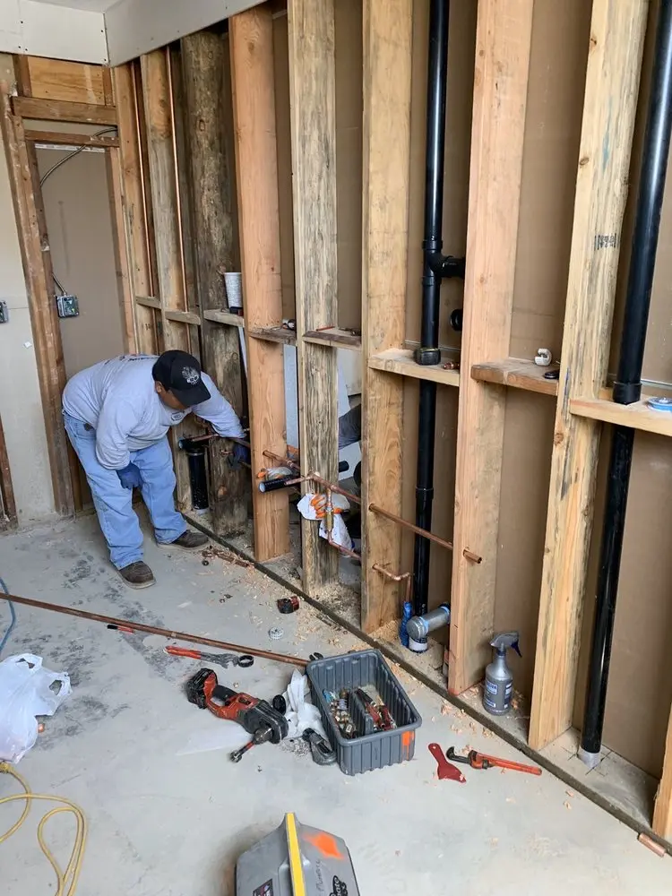 Commercial rough-in plumbing for Trenchless Sewer Repair in Maple Hills